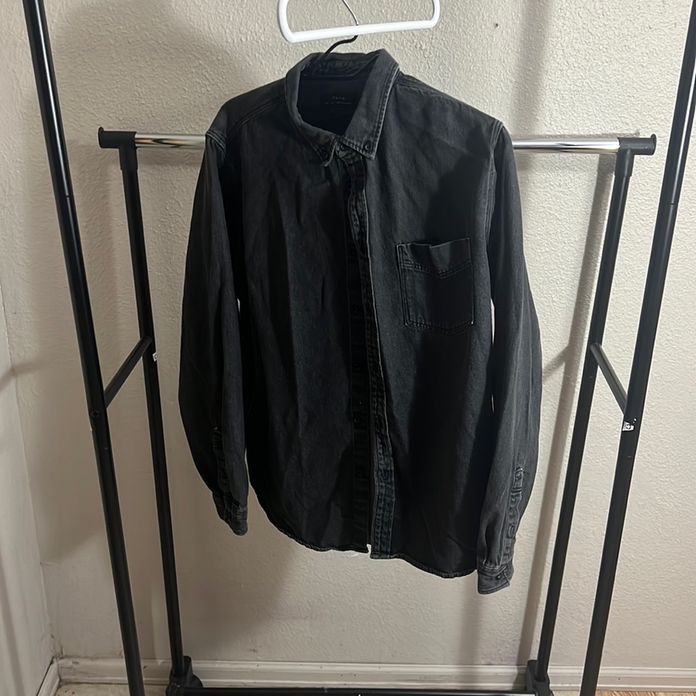 Men’s Black denim shirt